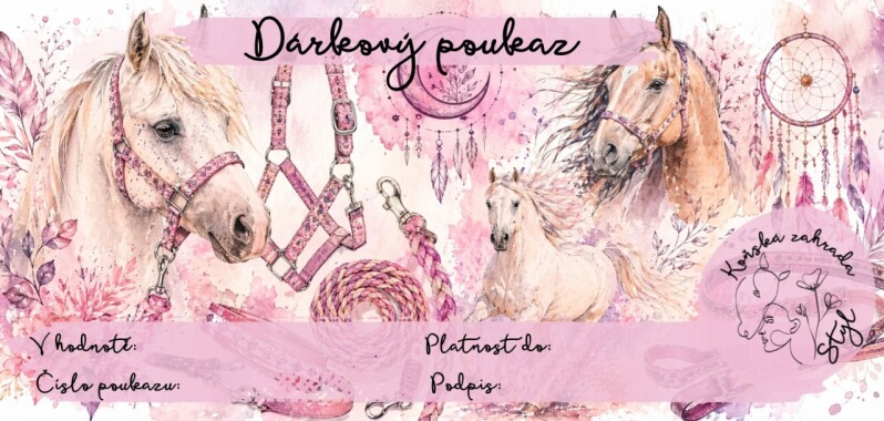 Dárkový poukaz KOŇSKÁ ZAHRADA Styl